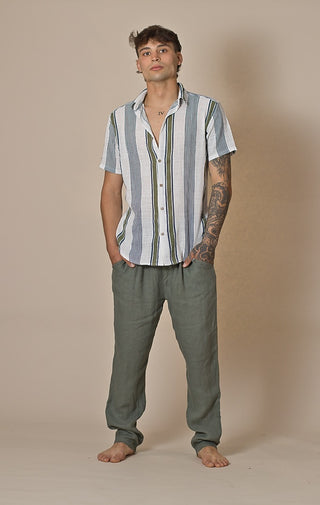 Camisa rayas lino