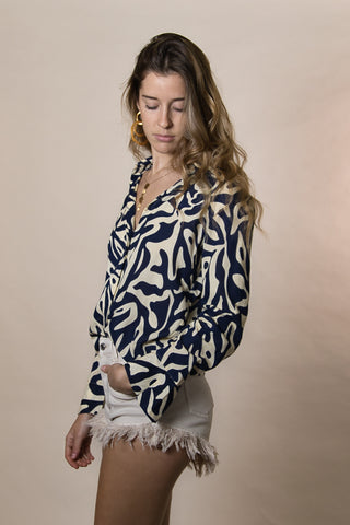 Blusa Rayon Safari