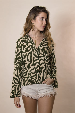 Blusa Rayon Safari