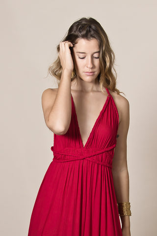 VestidoSantorini Cherry