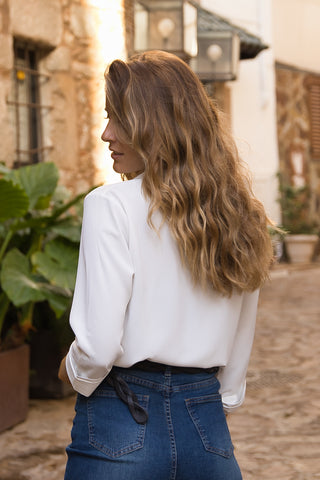 BLUSA BASICA BLANCA