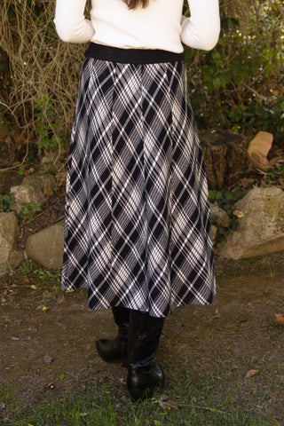 Falda de punto cuadros Escocia