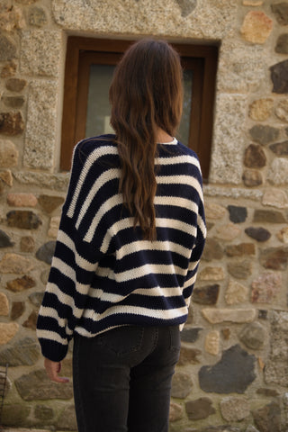 Cárdigan de punto rayas Oslo