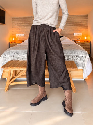 Pantalón globo capri Martina Pey