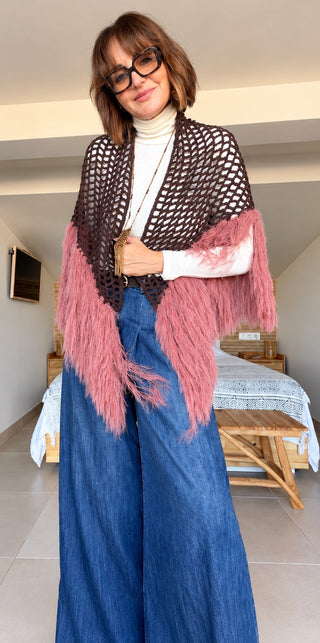 Poncho artesanal Martina Pey - fotografía 5