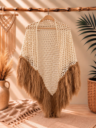 Poncho artesanal Martina Pey - fotografía 7